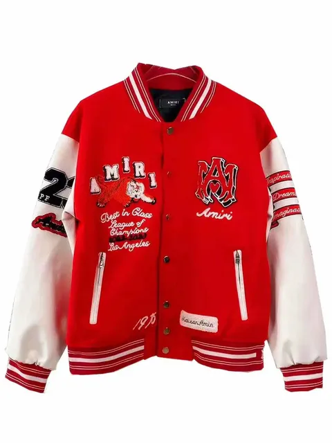 Amiri Varsity Jacket Embroidered Logo