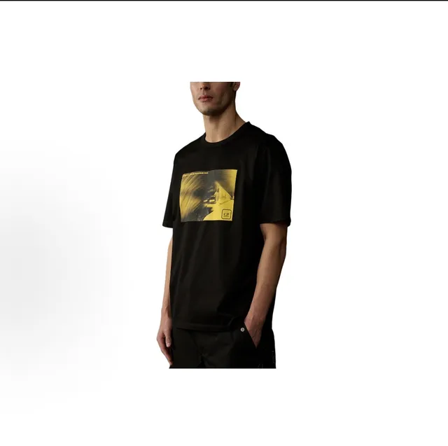 C.P. Company Graphic T-Shirt Yellow Print