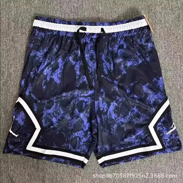 Jordan Basketball Shorts Marbled Purple Print