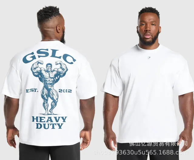 Gymshark Heavy Duty Tee GSLC Bodybuilder Print