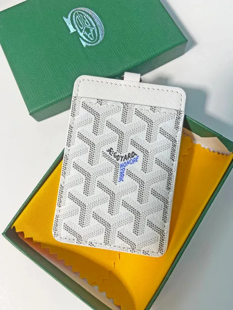 Goyard Card Holder Goyardine Canvas with Nohore Print