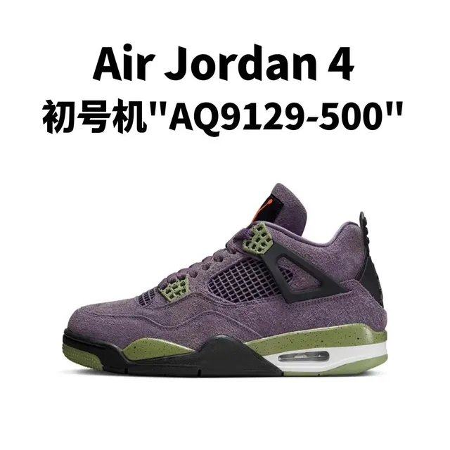 Air Jordan 4 Purple Olive