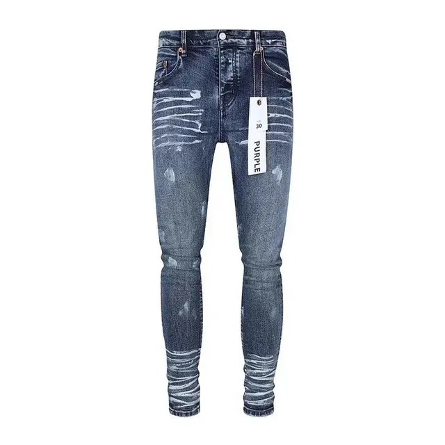 Distressed Skinny Jeans Purple Brand