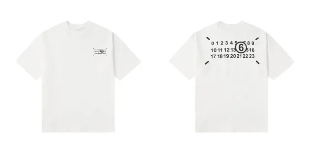 Maison Margiela Numbered Tee Numeric Print