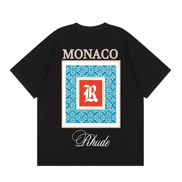 Rhude × Moncler Graphic Tee Monaco Print