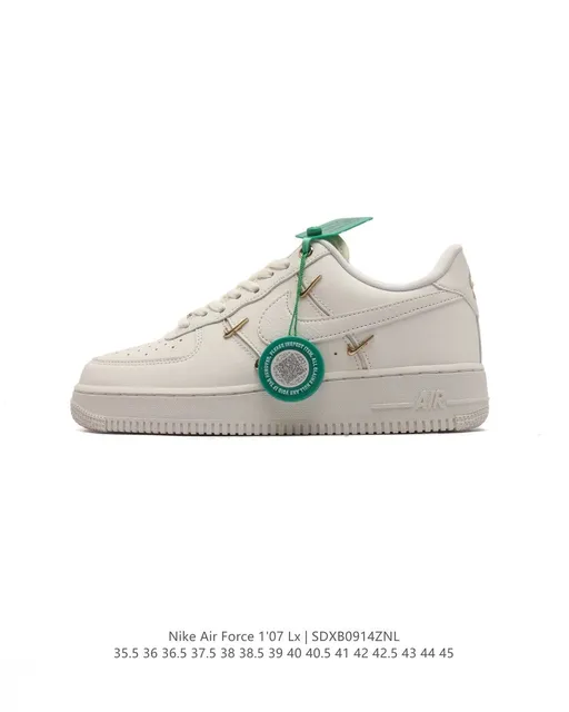 Nike Air Force 1 '07 Lx Low Lunar White Metallic Gold