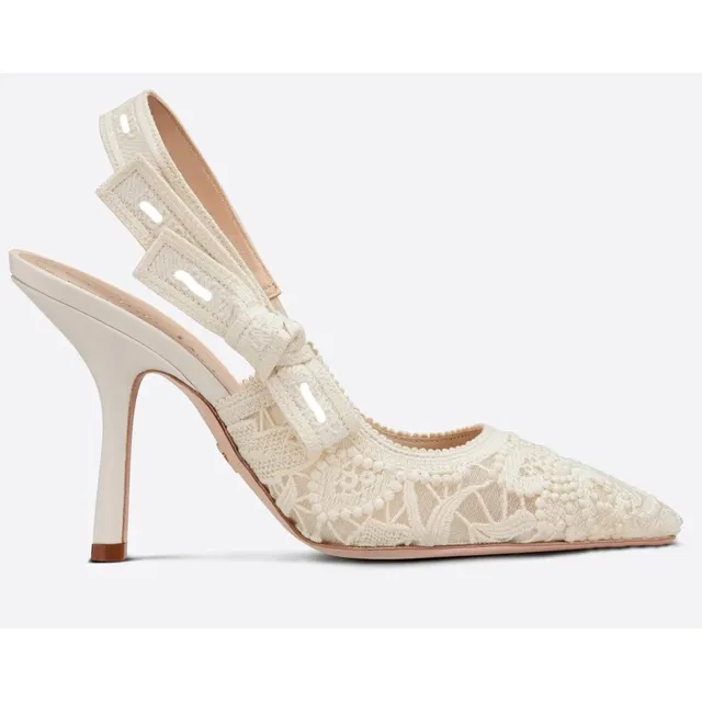 Dior B22 Slingback Lace Embroidery