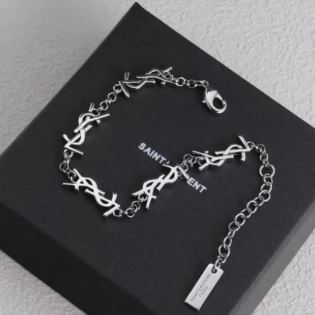 Saint Laurent Monogram Chain Bracelet