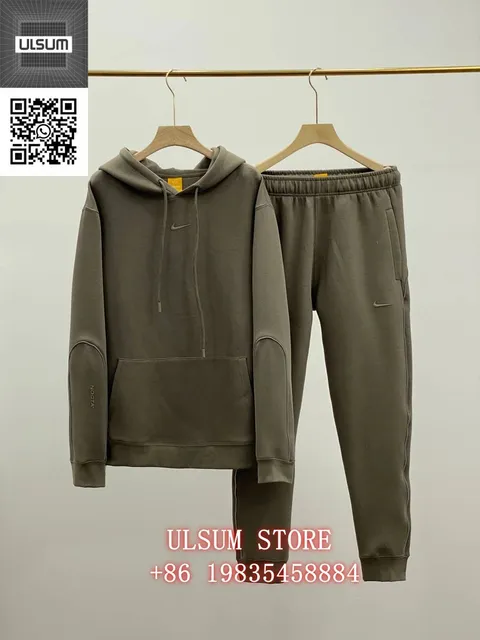 Nike Tech Fleece Hoodie and Joggers Olive