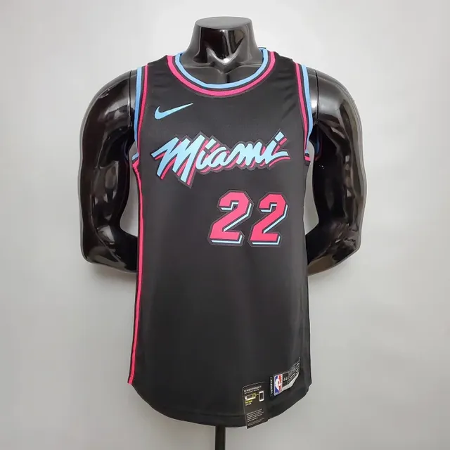 Nike Miami Heat City Edition Jersey Black Pink Blue
