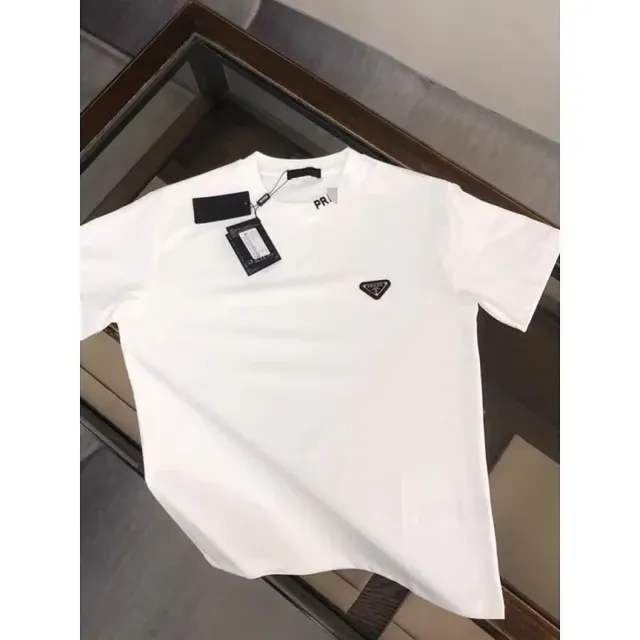 Prada Logo T-Shirt Triangle Logo