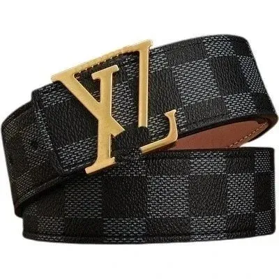 Louis Vuitton Damier Graphite Belt Gold Buckle