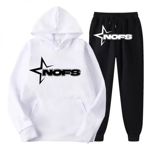 Corteiz Hoodie and Joggers Set Star Logo