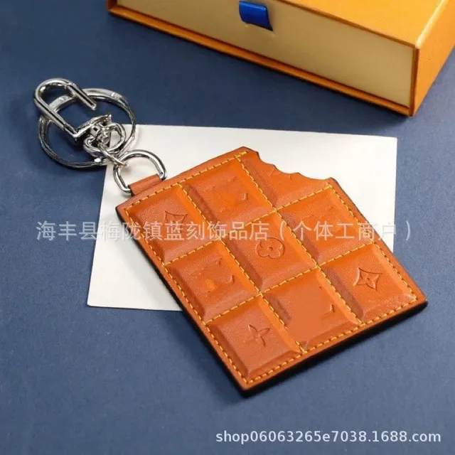 Louis Vuitton Chocolate Bar Key Holder Monogram Leather
