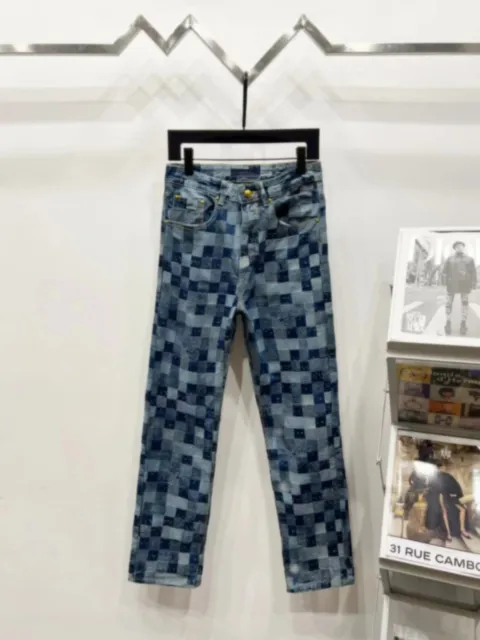 Maison Margiela Patchwork Jeans Checkerboard Denim