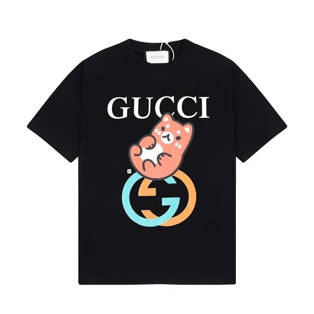Gucci Graphic T-Shirt Bear and Interlocking G