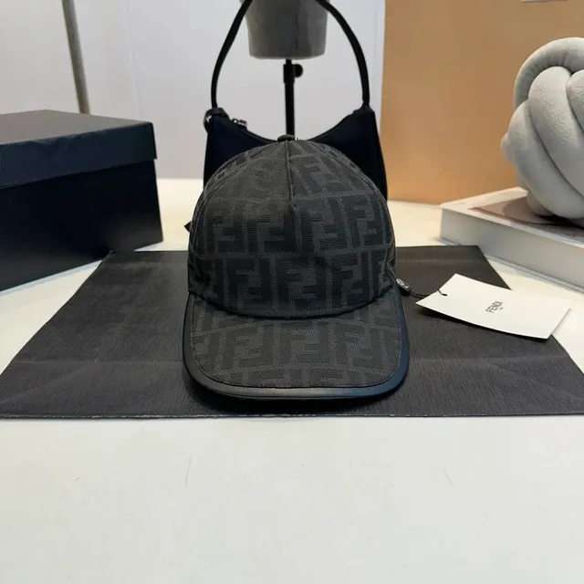 Fendi Baseball Cap FF Logo Jacquard
