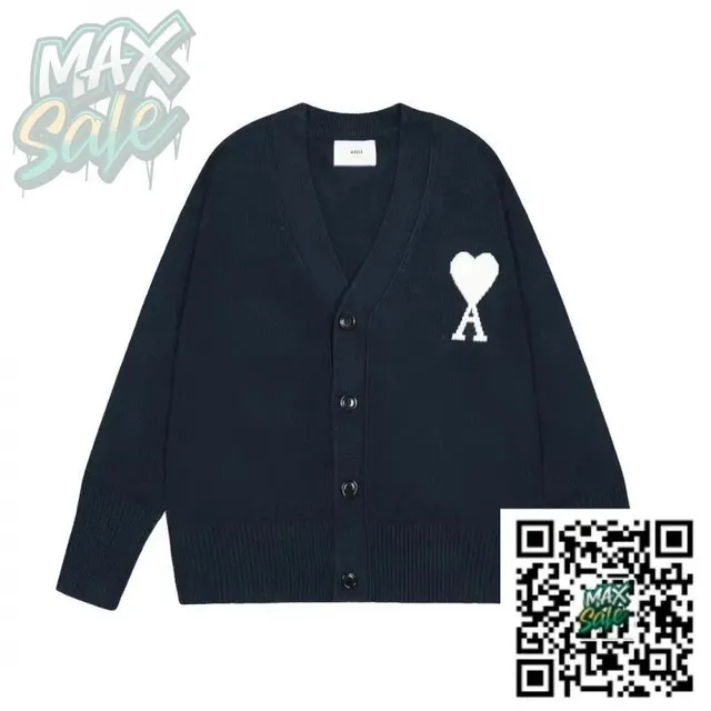 Amiri Cardigan Heart Logo
