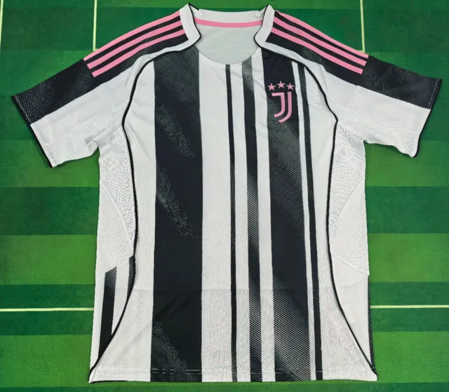 Adidas Juventus Home Jersey Pink Accents