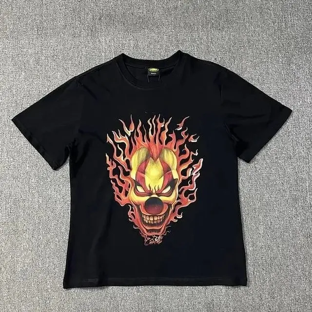 Ed Hardy Graphic T-Shirt Flaming Clown
