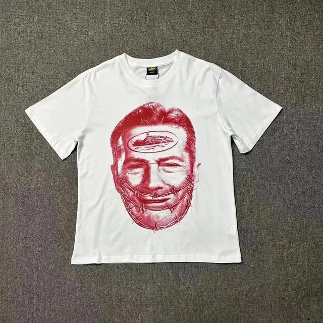 Corteiz Graphic Tee Barbed Wire Face Print
