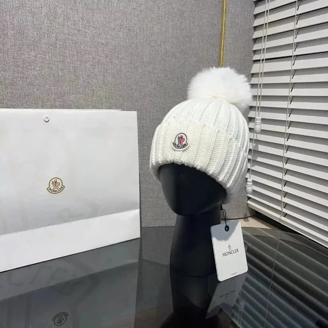 Moncler Pom-Pom Beanie Classic Logo