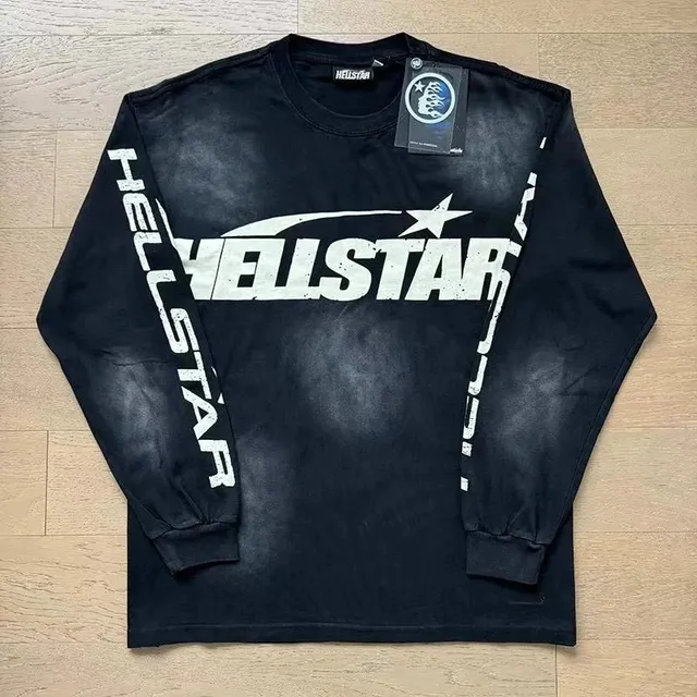 Hellstar Long Sleeve Tee Distressed Logo