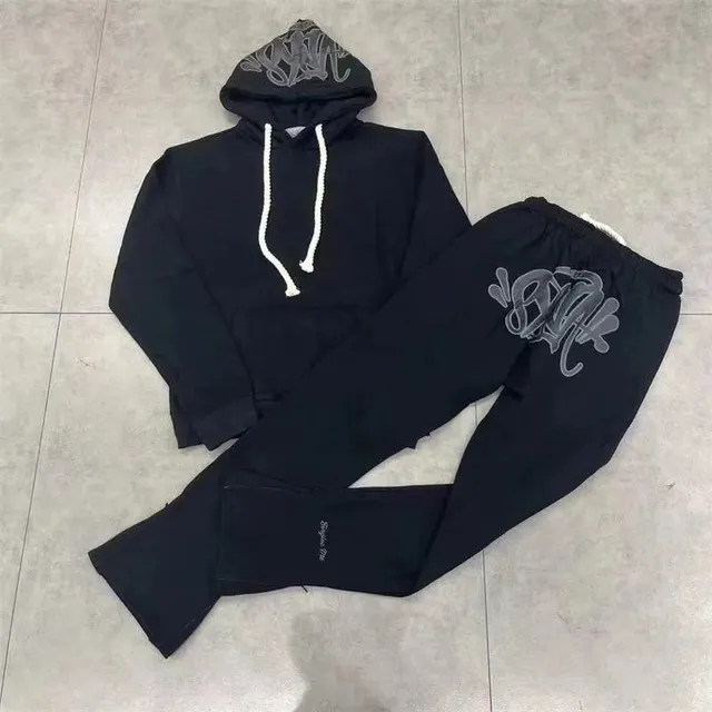 Syna World Hoodie and Joggers Set Graffiti Logo