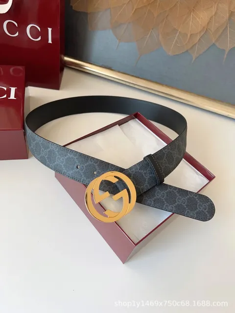 Gucci Horsebit Belt GG Monogram Canvas