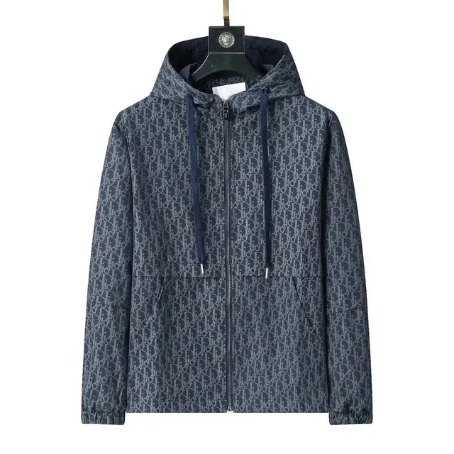 Dior Logo-Print Hooded Jacket Monogram All-Over