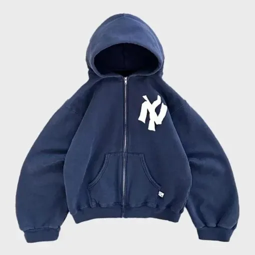 MLB Zip-Up Hoodie NY Yankees Logo