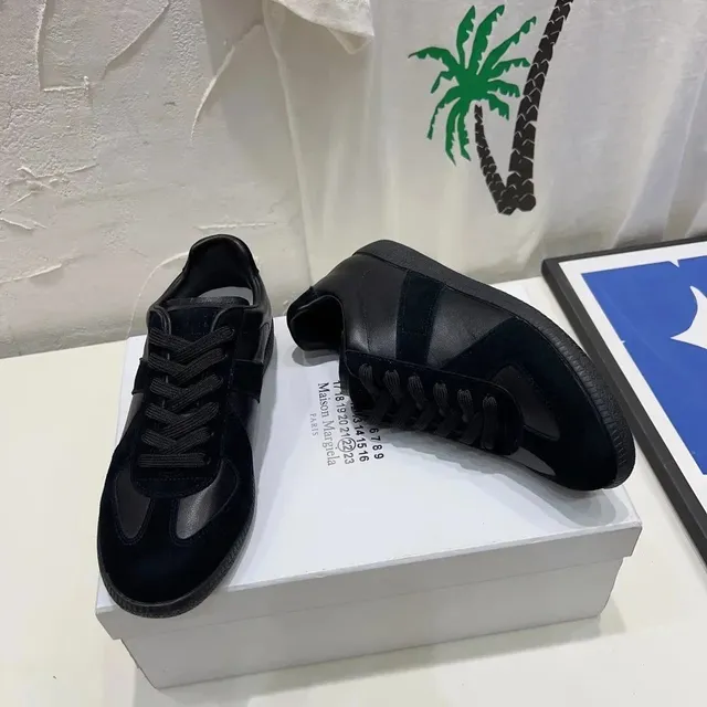 Maison Margiela Future Sneaker Black Suede and Leather