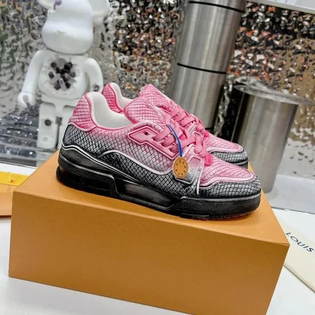 Louis Vuitton LV Trainer Snake Print