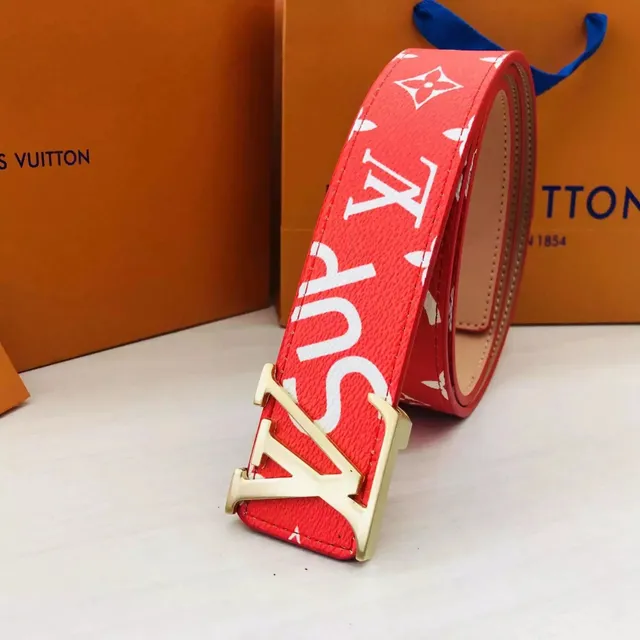 Louis Vuitton LV x Supreme Belt Monogram Reverse