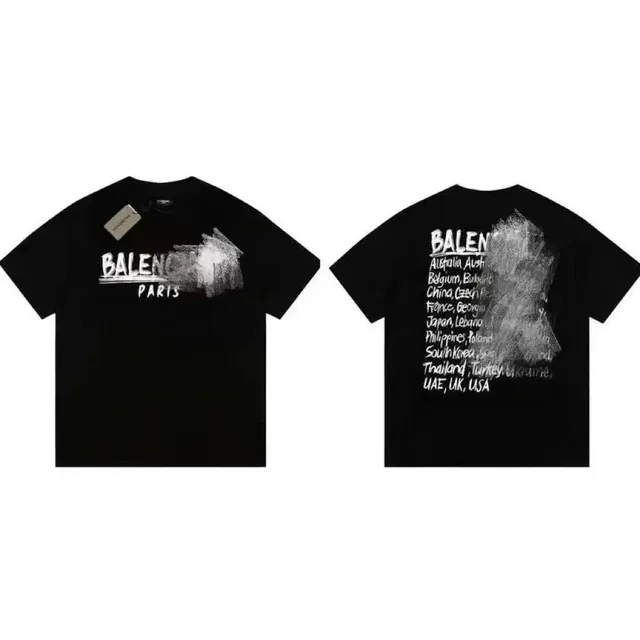 Balenciaga Graphic T-Shirt World Cities Print