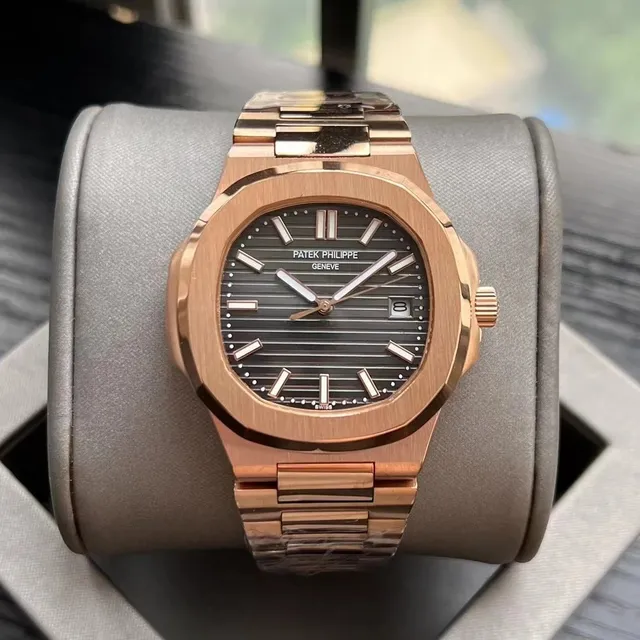 Patek Philippe Nautilus Rose Gold with Black Dial