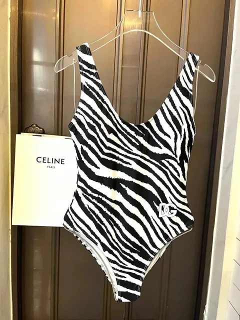 Dior B22 Swimsuit Zebra Print