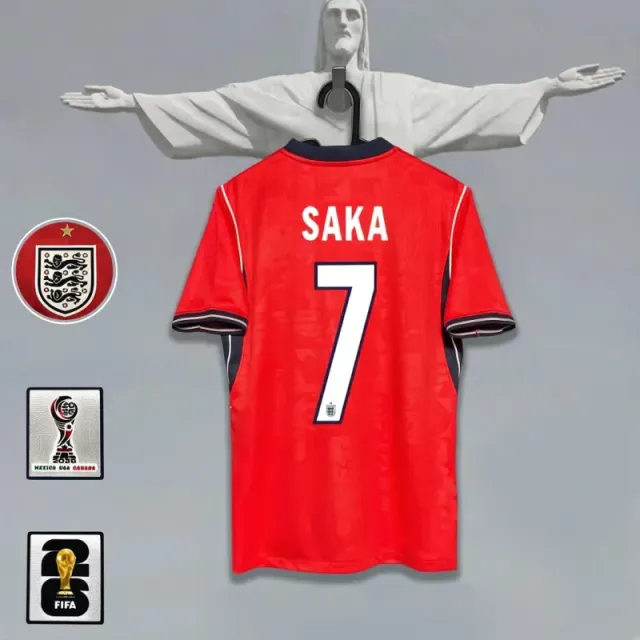 England away jersey #7 + captain's armband