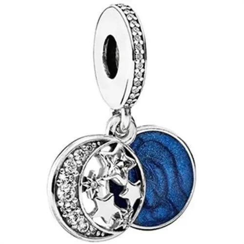Pandora Charms Moon and Stars with Blue Enamel