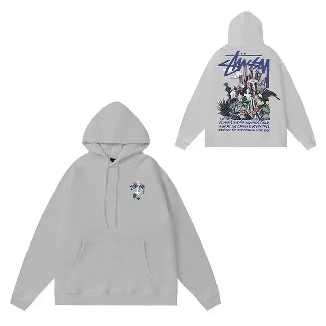 Stüssy Hooded Sweatshirt Graphic Print