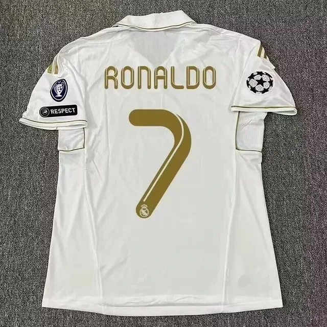 Adidas Real Madrid Home Jersey Ronaldo #7 Gold Edition