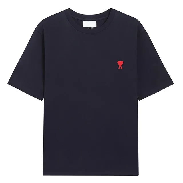 Amiri Cotton Tee Red Heart Logo