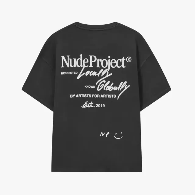Nude Project Graphic Tee Respected Locally Known Globally