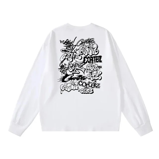 Corteiz Long Sleeve Tee Graffiti Print