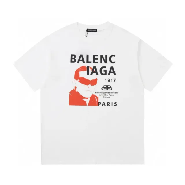 Balenciaga Graphic T-Shirt Founder Portrait Print