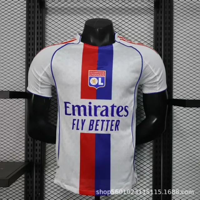 Olympique Lyonnais Home Jersey Emirates Fly Better