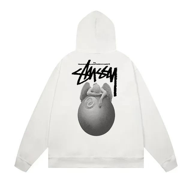 Stüssy Hooded Sweatshirt 8-Ball Angel Graphic
