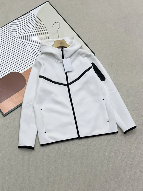 Nike Tech Fleece Hooded Jacket White/Black