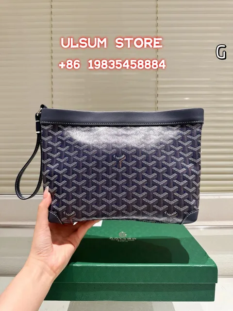 Goyard Saint Louis Pouch Goyardine Canvas