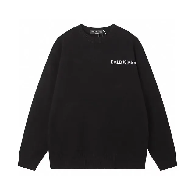 Balenciaga Knit Sweater Logo Embroidered